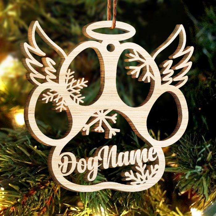 Personalised Pet Gift Custom Paw Ornament Christmas Gift For Family