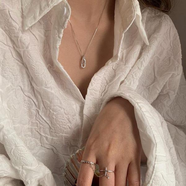 To My Bestie Forever Linked Together Necklace in Silver True Friendship Gift Set