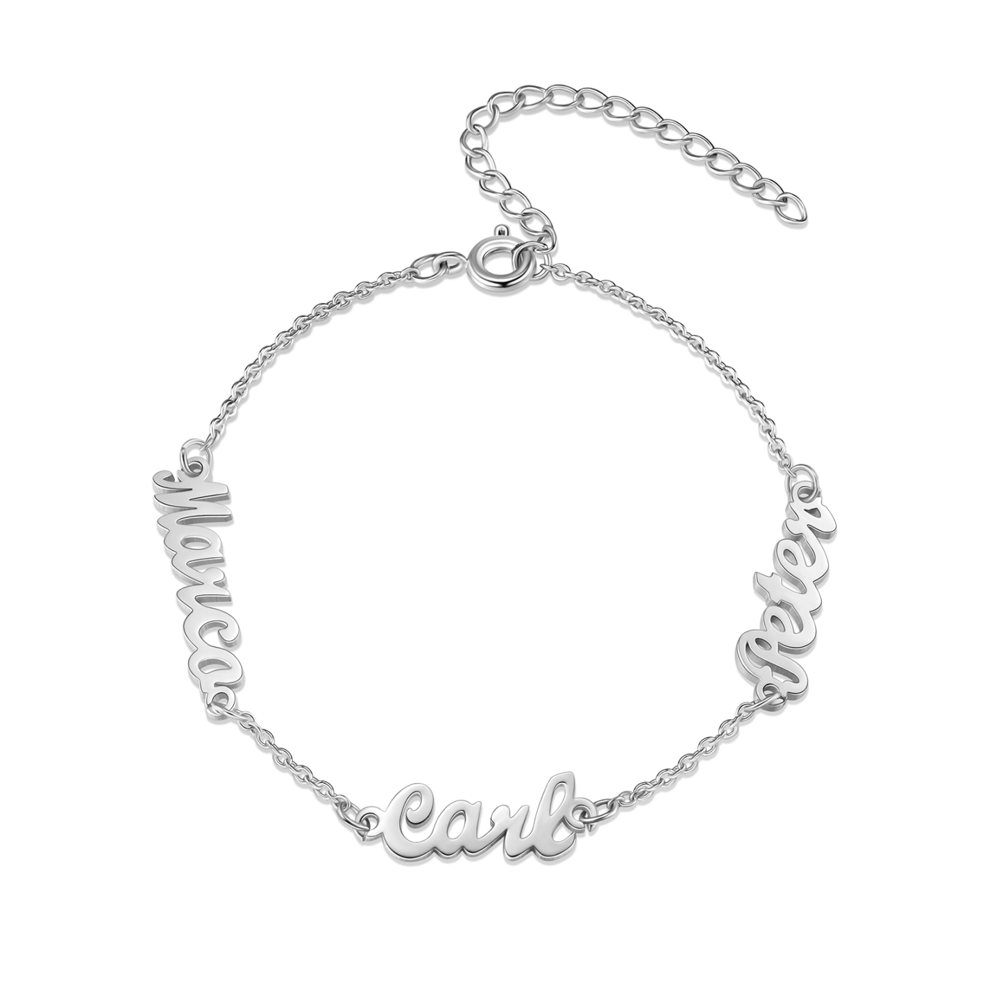 Personalised Family Name Bracelet Custom 3 Names Bracelet  Best Gift For Her