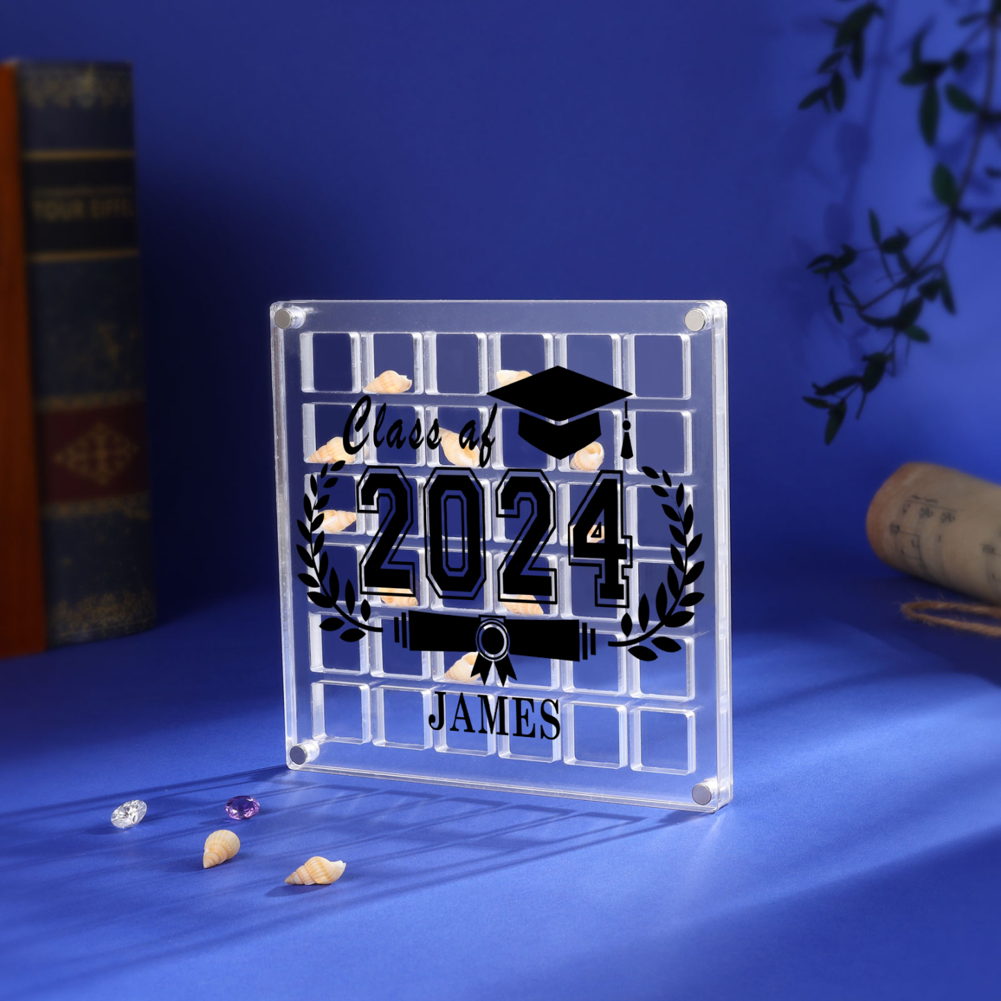Personalised Acrylic Graduation Gift, Customized Name, Text and Date Acrylic Ornament Gift For Her/Him