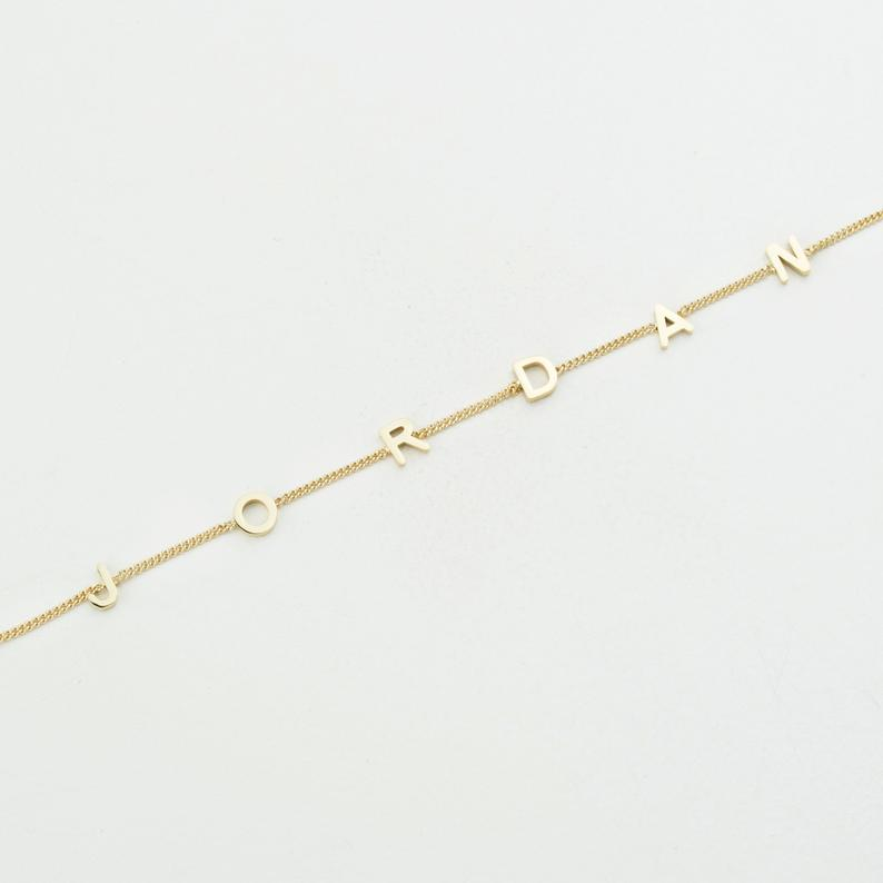 Personalised Bracelet Custom 1 Name Bracelet Gift For Women