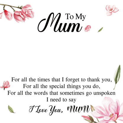 Mum Warm Gift Card, Special Card for Mother