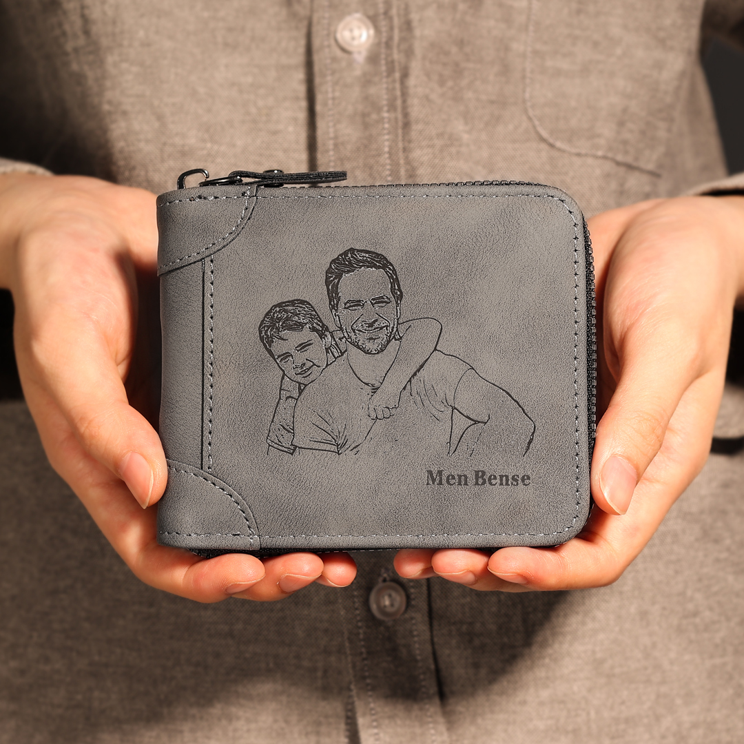 3 Names Bracelet Wallet Gift Card Set-Personalised Cuban Chain Adjustable Bracelet Wallet Father's Day Gift | Jessemade