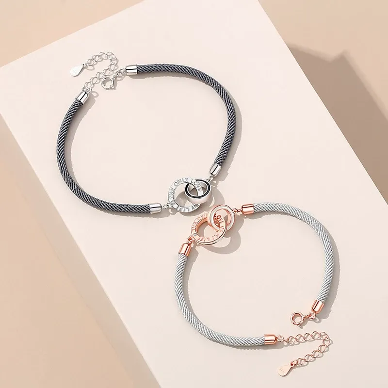 Personalized Couple Bracelets Custom Names Matching Bracelet Love Gifts