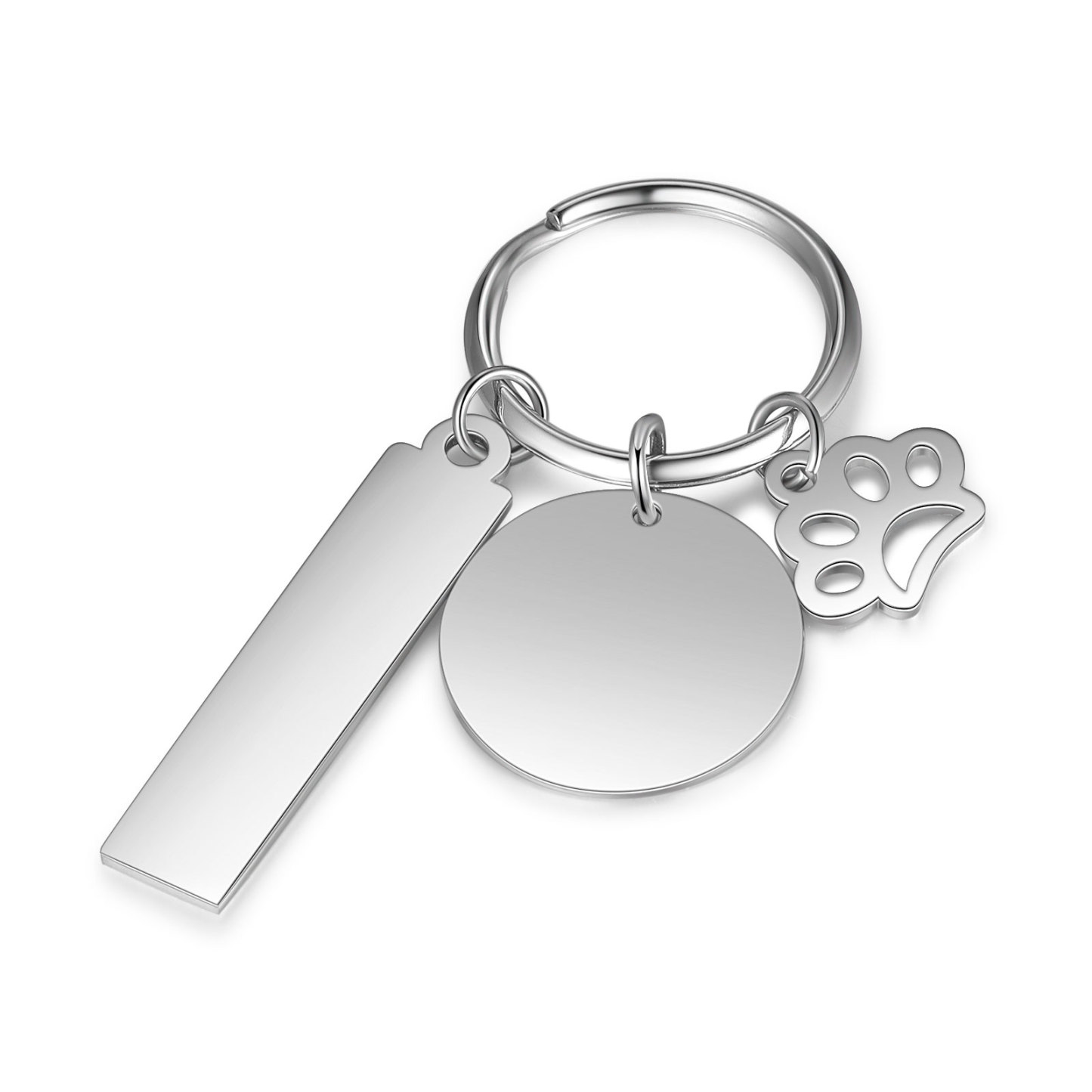 Personalised Photo Keyring Custom Text