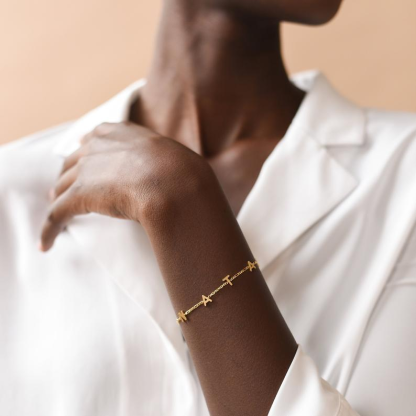 Personalized Initial Letter Bracelet