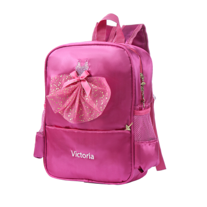 Personalised Name Band Princess Dress Accessories Satin Children Backpack Back To School Gift