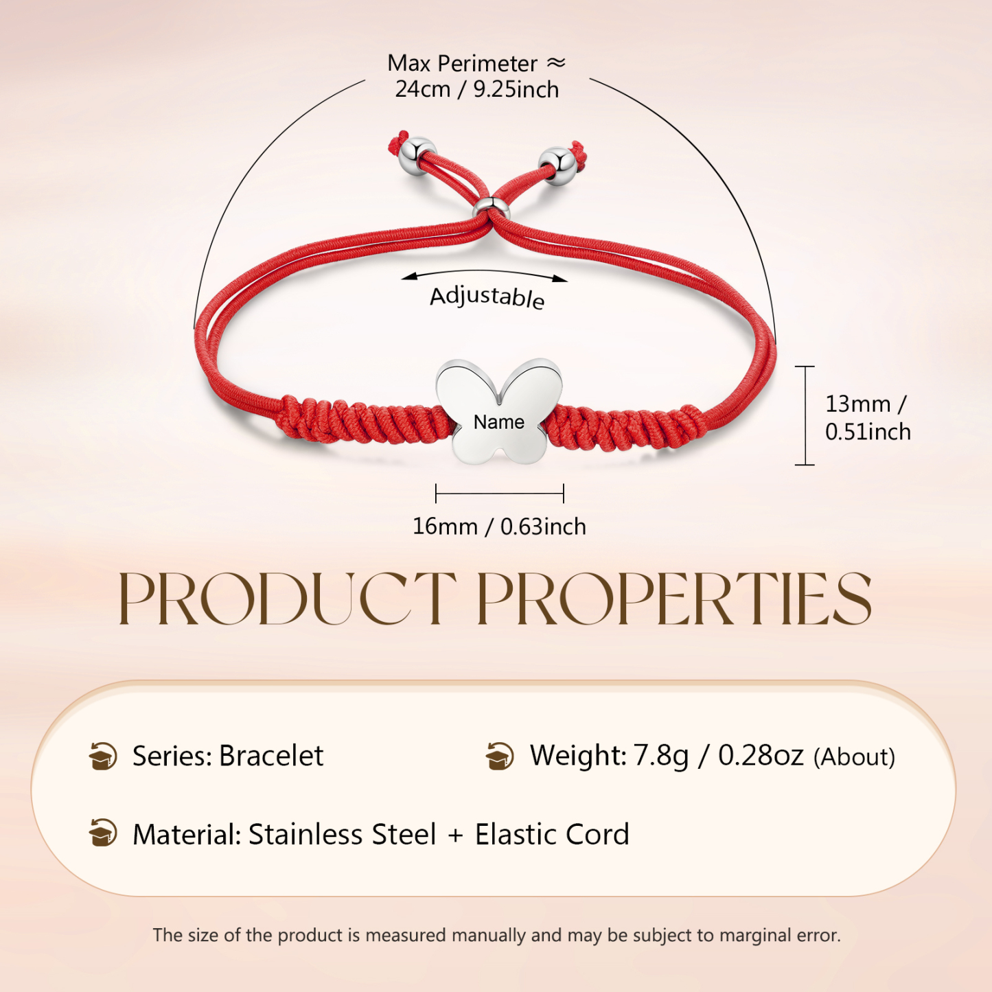 Butterfly Adjustable Bracelet Custom Name Bracelet Gift for Daughter Granddaughter - Your Wings Always Exist, All You Have To Do Is Fly