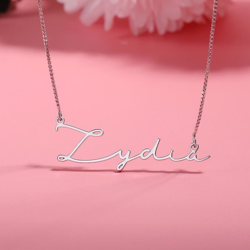 Personalised Necklace Custom 1 Name Necklace Gift For Her