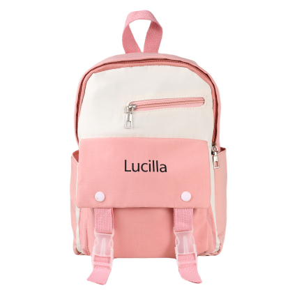Personalised Name Cute School Bag Custom Nylon Polyester Backpack Back To School Gift for Kids