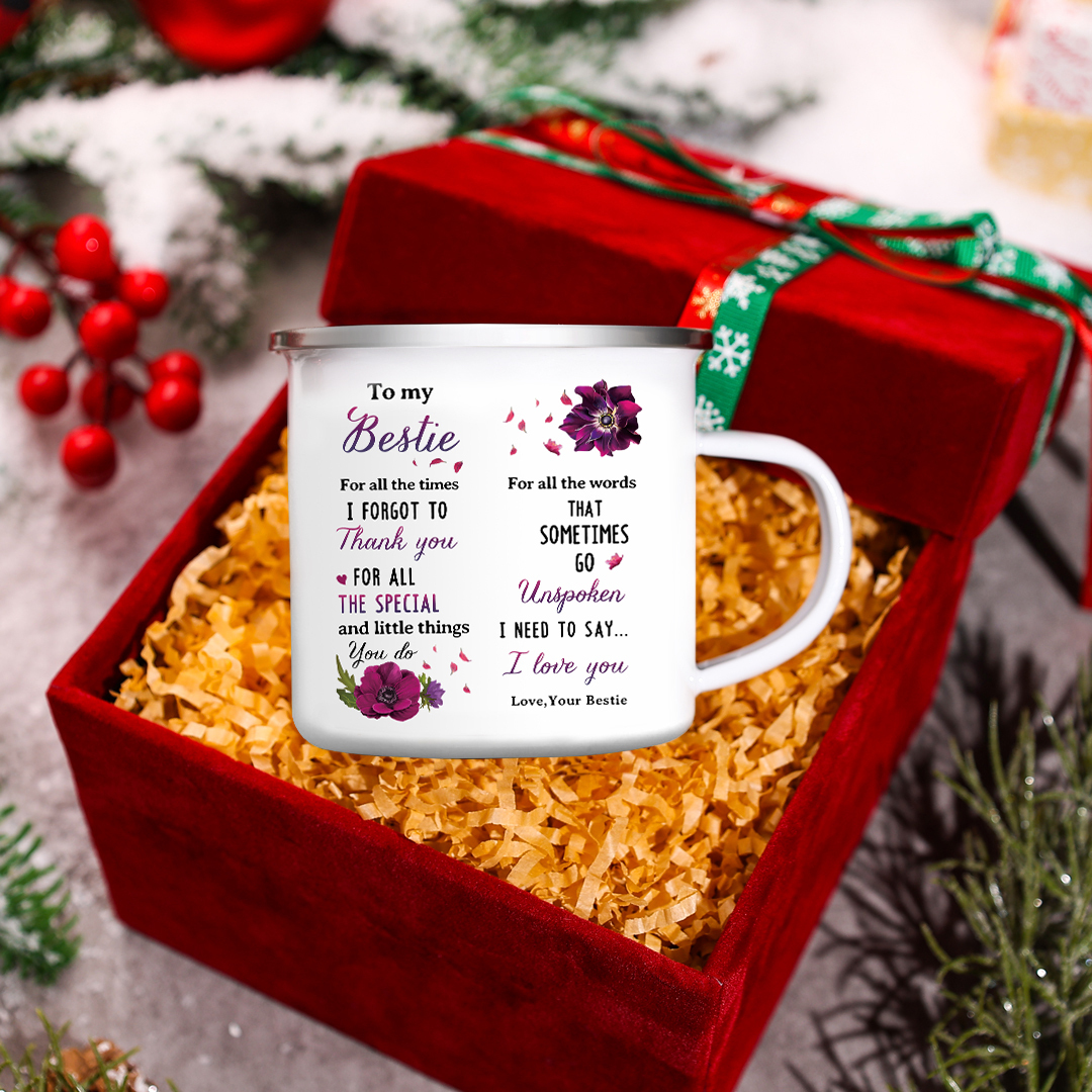 Personalised Photo Mug-Custom Set With Gift Box To My Bestie Birthday Gift Ceramic Coffee Mug for Bestie