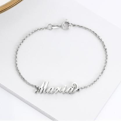 Personalised Bracelet Custom 1 Name Bracelet Gift For Women