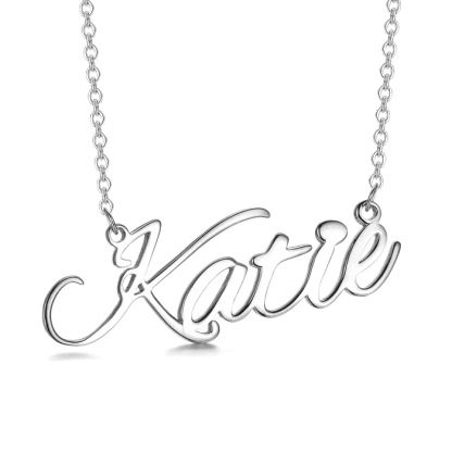 Personalised Necklace Custom 1 Name Necklace Gift For Women