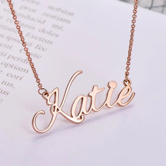 Personalised Necklace Custom 1 Name Necklace Gift For Women