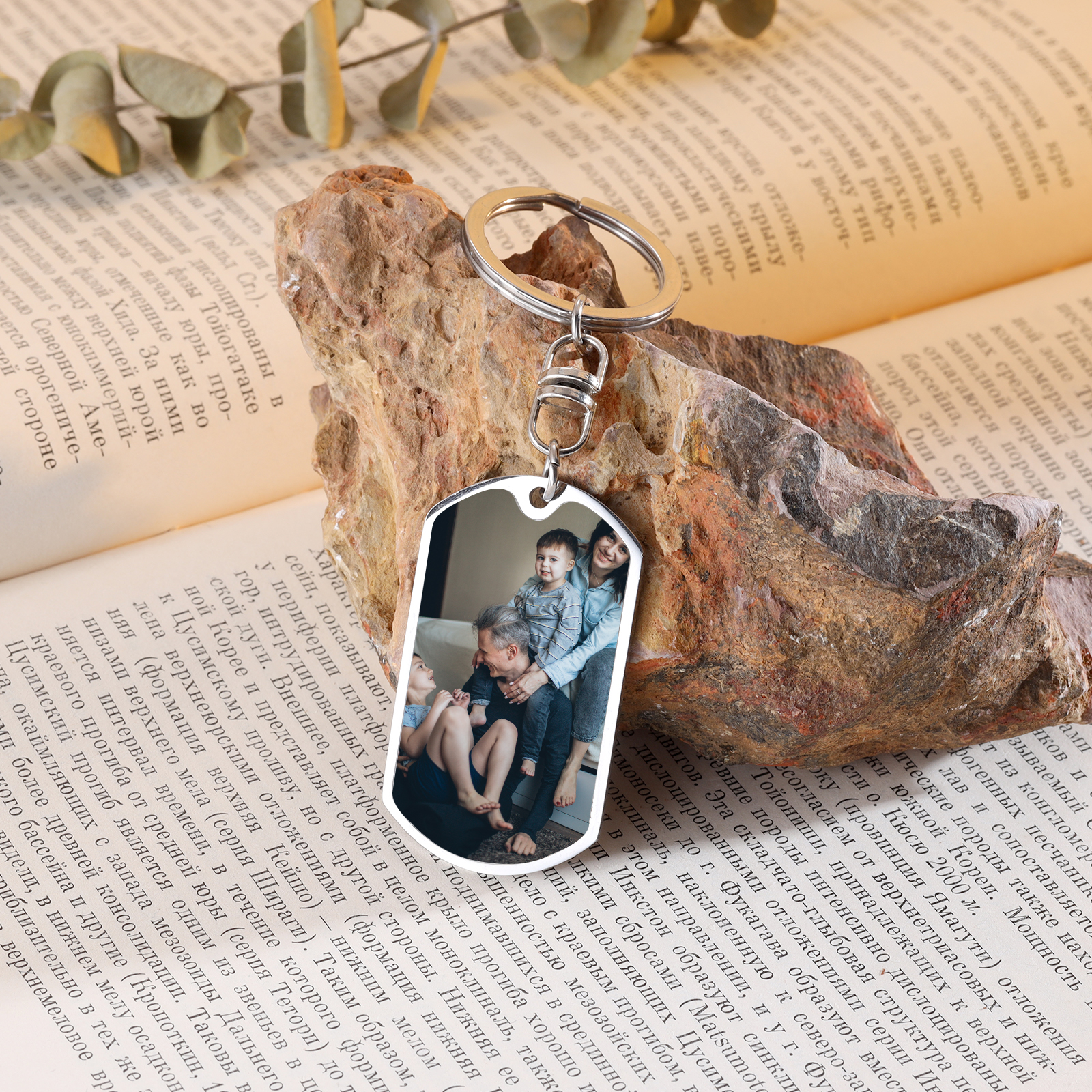 Personalised Photo Keyring Dad Keyring Engrave 1 Name Father's Day Gifts
