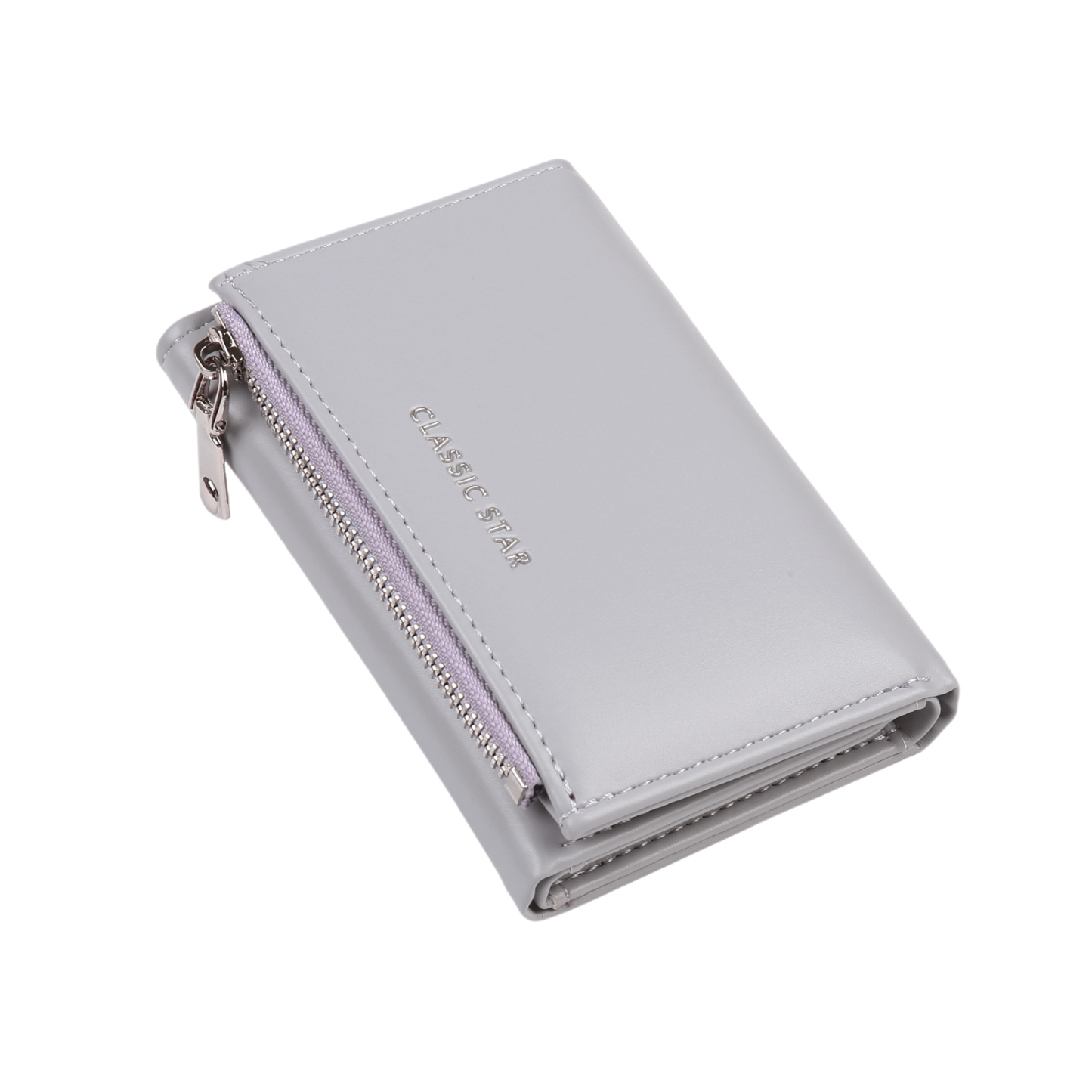 Custom Purse-Personalised Photo Quality Leather Folding Zip Wallet Custom Text Wallet Gift for Her