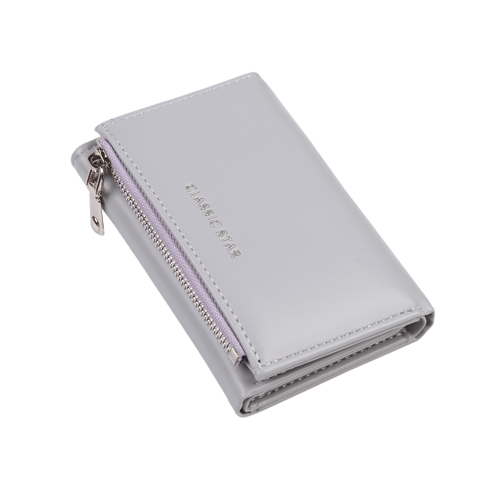 Custom Purse-Personalised Photo Quality Leather Folding Zip Wallet Custom Text Wallet Gift for Her