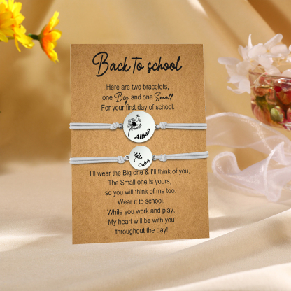 2 PCS Dandelion Pattern Elastic Stainless Steel Bracelet, A Back-To-School Gift For Daughter