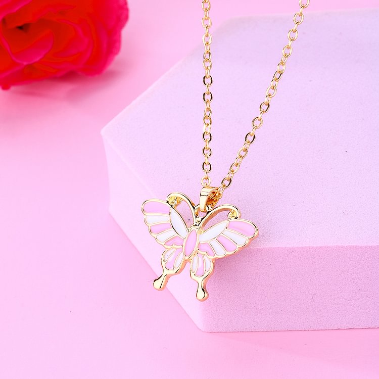 Beautiful Butterfly Necklace Back To School Gift For Daughter