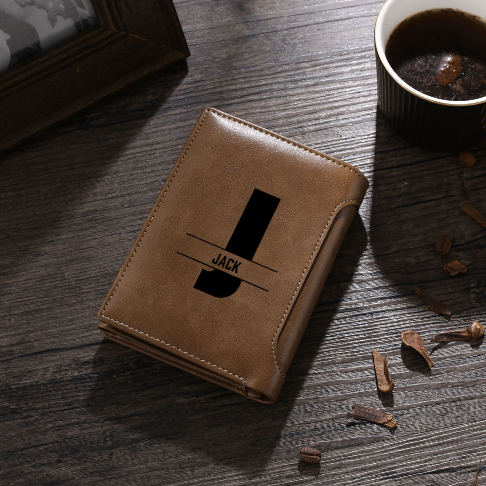 Personalised Husband & Dad Wallet with 1-8 Custom Names | Jessemade