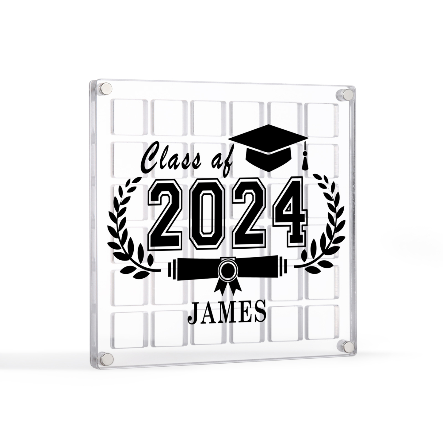 Personalised Acrylic Graduation Gift, Customized Name, Text and Date Acrylic Ornament Gift For Her/Him