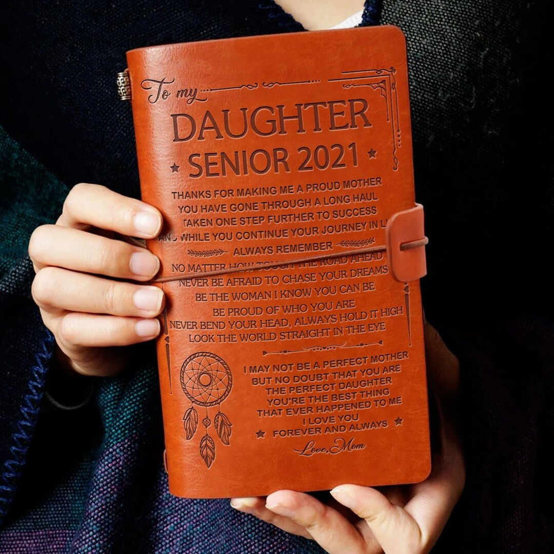 To My Daughter Leather Journal "I Need To Say I Love You"
