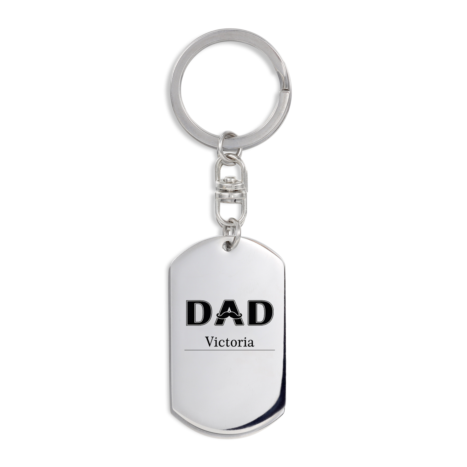 Personalised Photo Keyring Dad Keyring Engrave 1 Name Father's Day Gifts