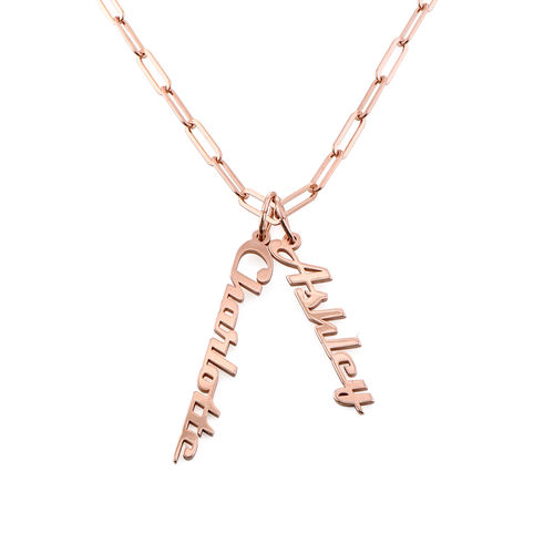 Personalised Chain Link Necklace Custom 1 Name Necklace Gift For Women