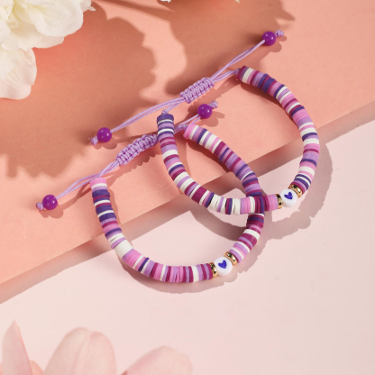 2 PCS Natural Stone Bracelets With Card Back To School Season Gift For Best Friend