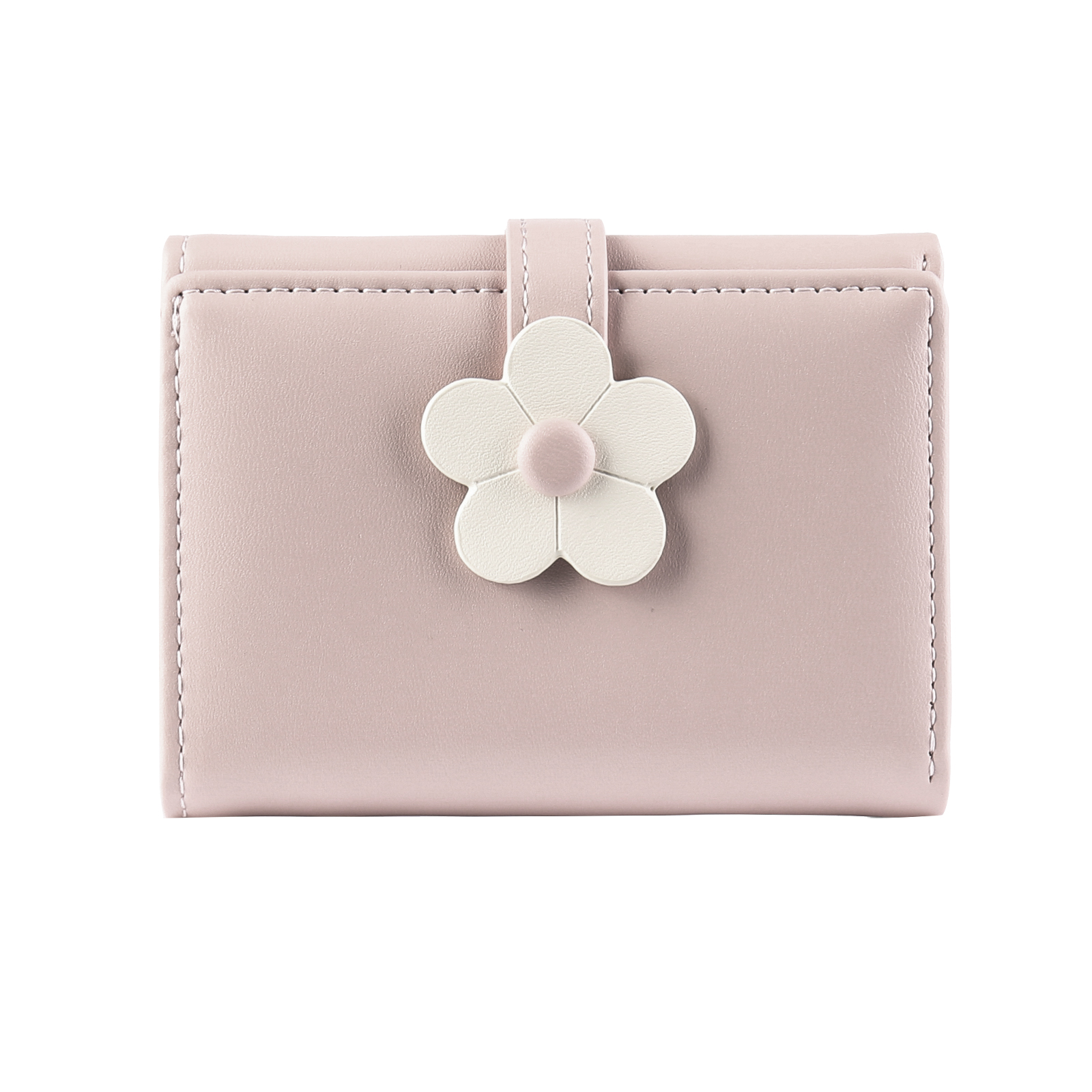 Custom Purse-Women's Personalised Photo PU Leather Flower Wallet Coin Purse Four Colors Available Gift for Her