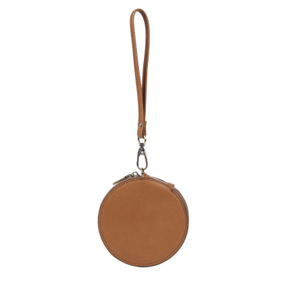 Custom Purse-Personalised Photo Quality Leather Round Zipper Wallet Custom Text Wallet Gift for Her