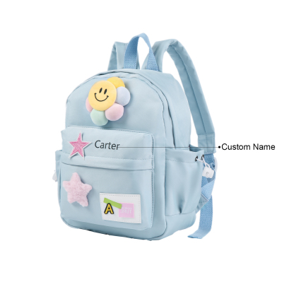 Personalised Nylon Polyester Children's Custom Name Backpack Back to School Gift