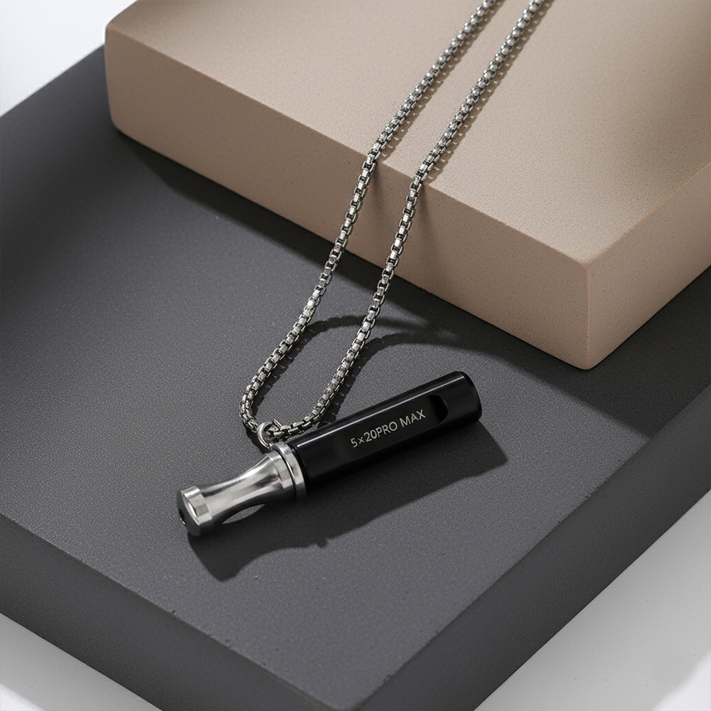 Anxiety Relief Stainless Steel Breathing Necklace