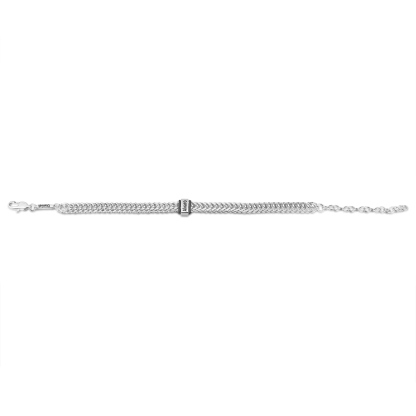 2 Names - Personalised Name Stainless Steel Men's Bracelet Great Gift for Him