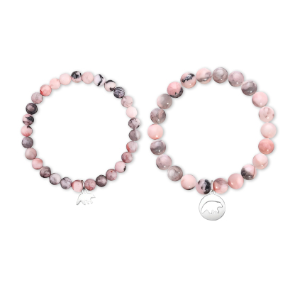 2 PCS Natural Stone Bracelets With Card For My Daughter As A Back To School Gift