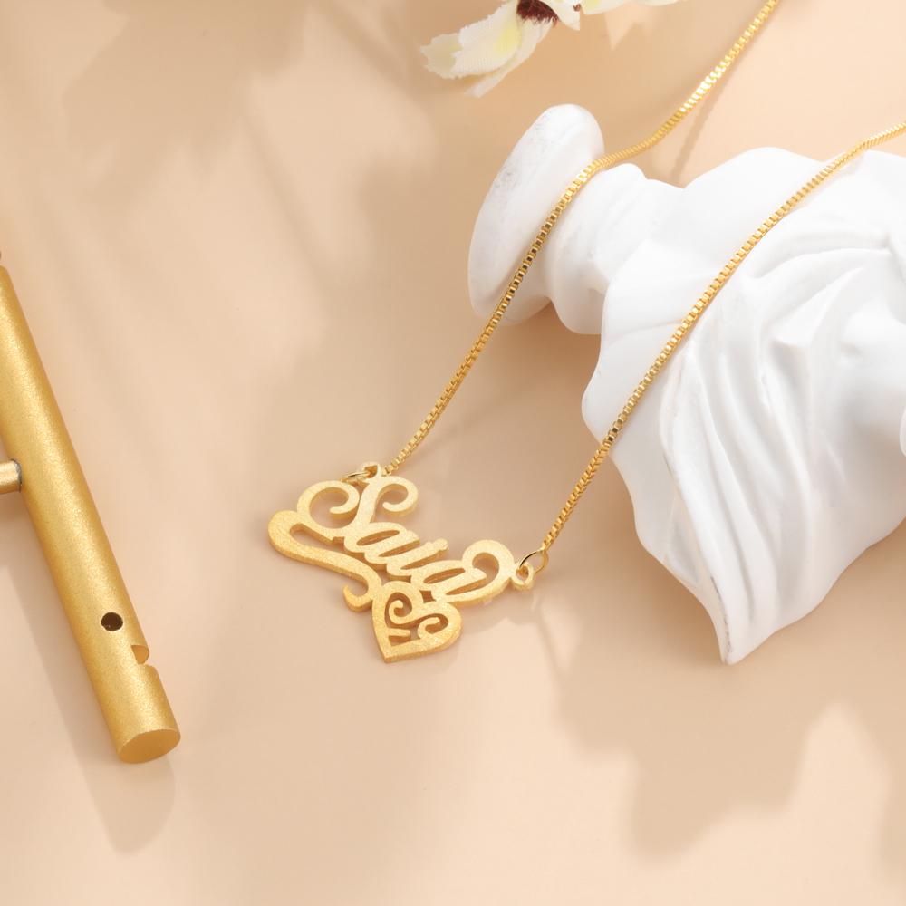 Personalised Necklace Custom 1 Name Necklace Gift For Women