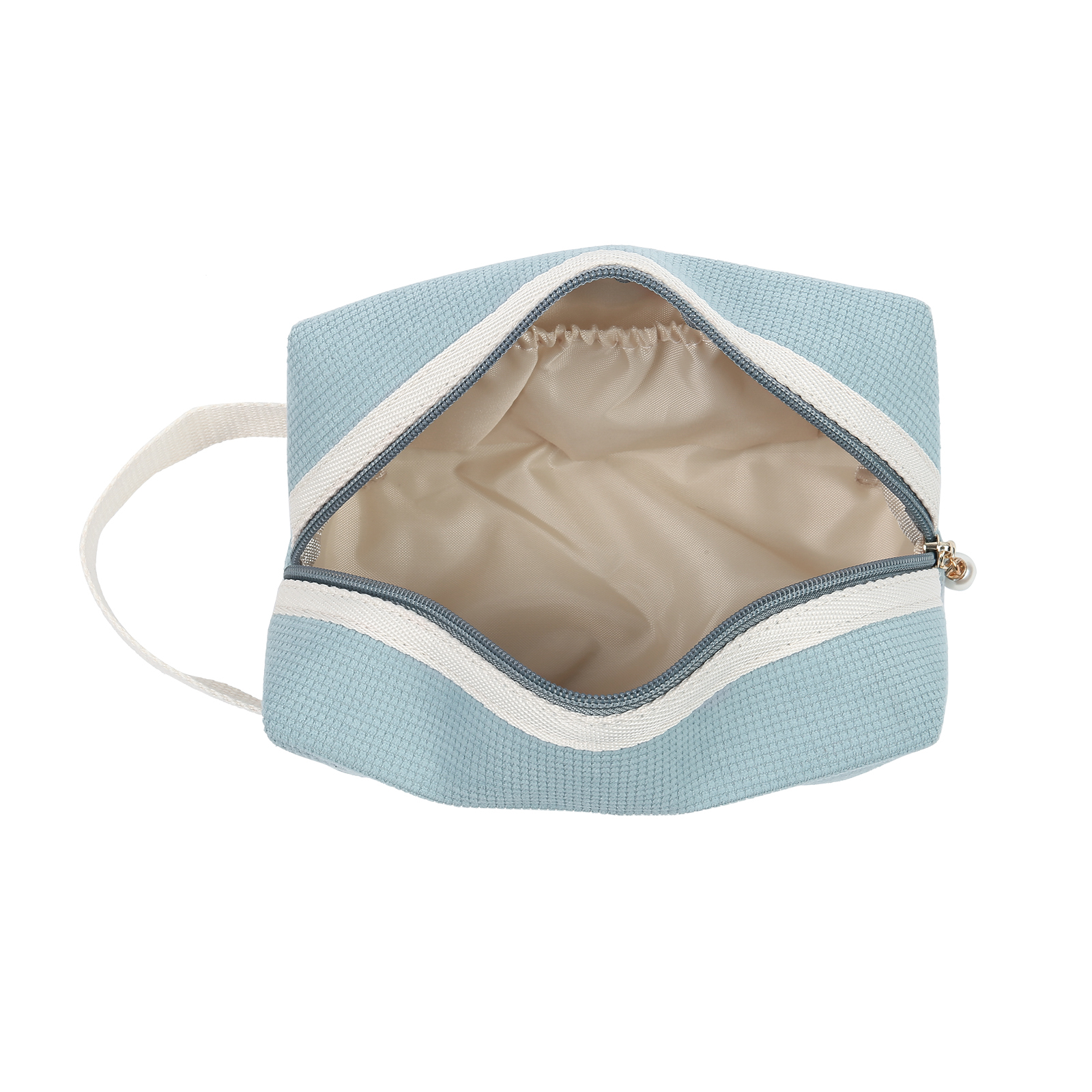 Personalized Name And Birthflower Cosmetic Bag, Travel Cosmetic Bag Women'S Customized Gift
