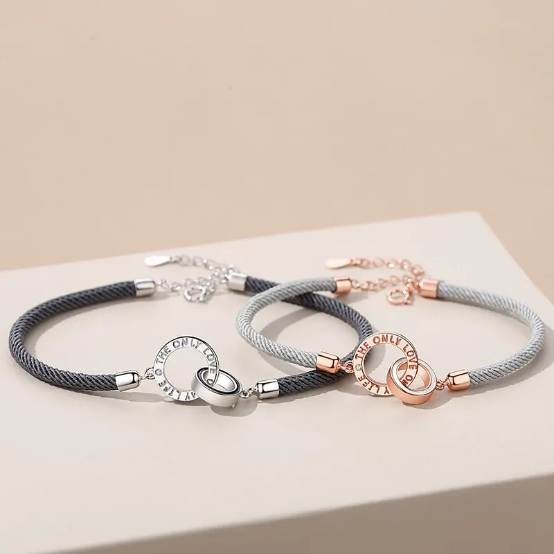 Personalized Couple Bracelets Custom Names Matching Bracelet Love Gifts