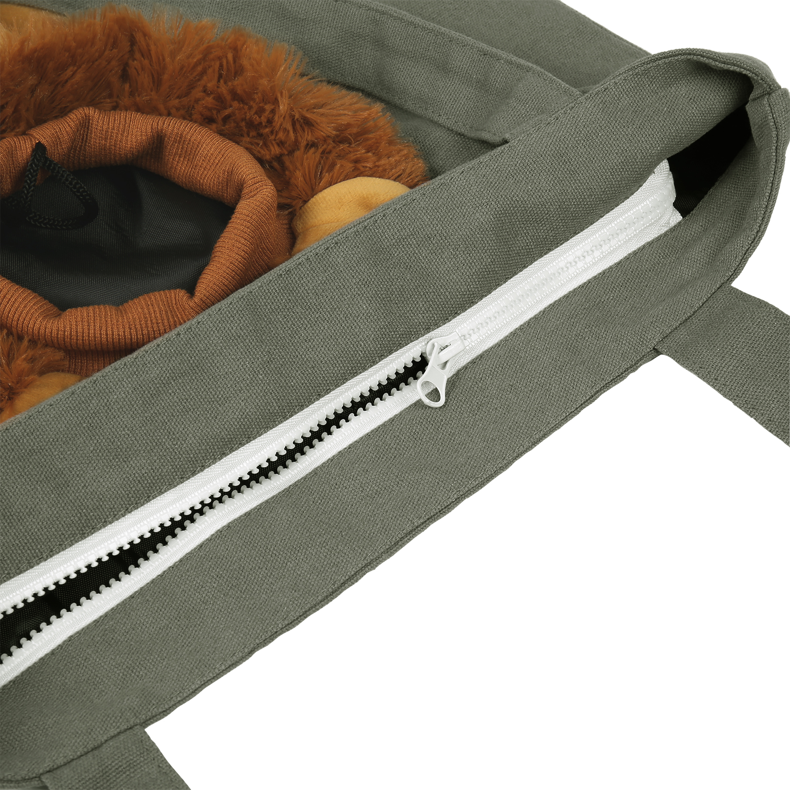 Personalised Name Cat Carrier Bag Cute Lion-Shaped Cat Carrying Bag Large Capacity Cat Canvas Tote Bag For Small Animals Dogs Cats