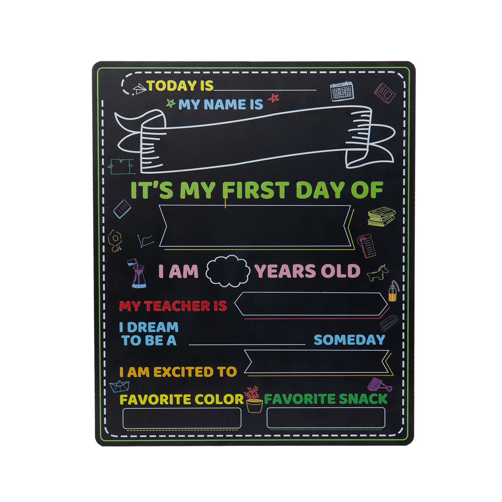 First Day of School Sign-Last Day of School Sign-Small Chalkboard for Kids