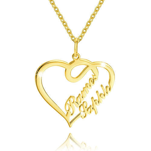 Heart Personalized Name Necklaces for Women