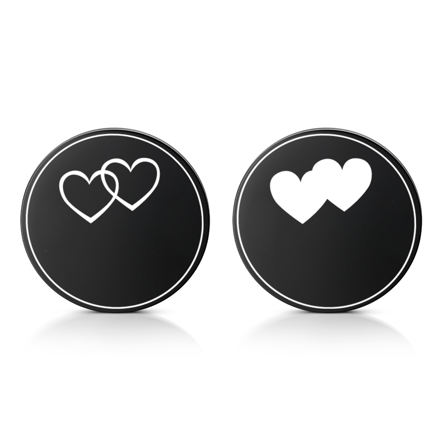 2 PCS Personalized Letter Stainless Steel Couple Coin Custom Anniversary Special Gift