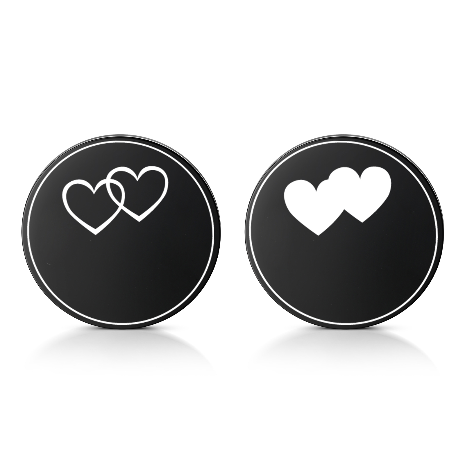 2 PCS Personalized Letter Stainless Steel Couple Coin Custom Anniversary Special Gift