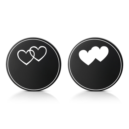 2 PCS Personalized Letter Stainless Steel Couple Coin Custom Anniversary Special Gift