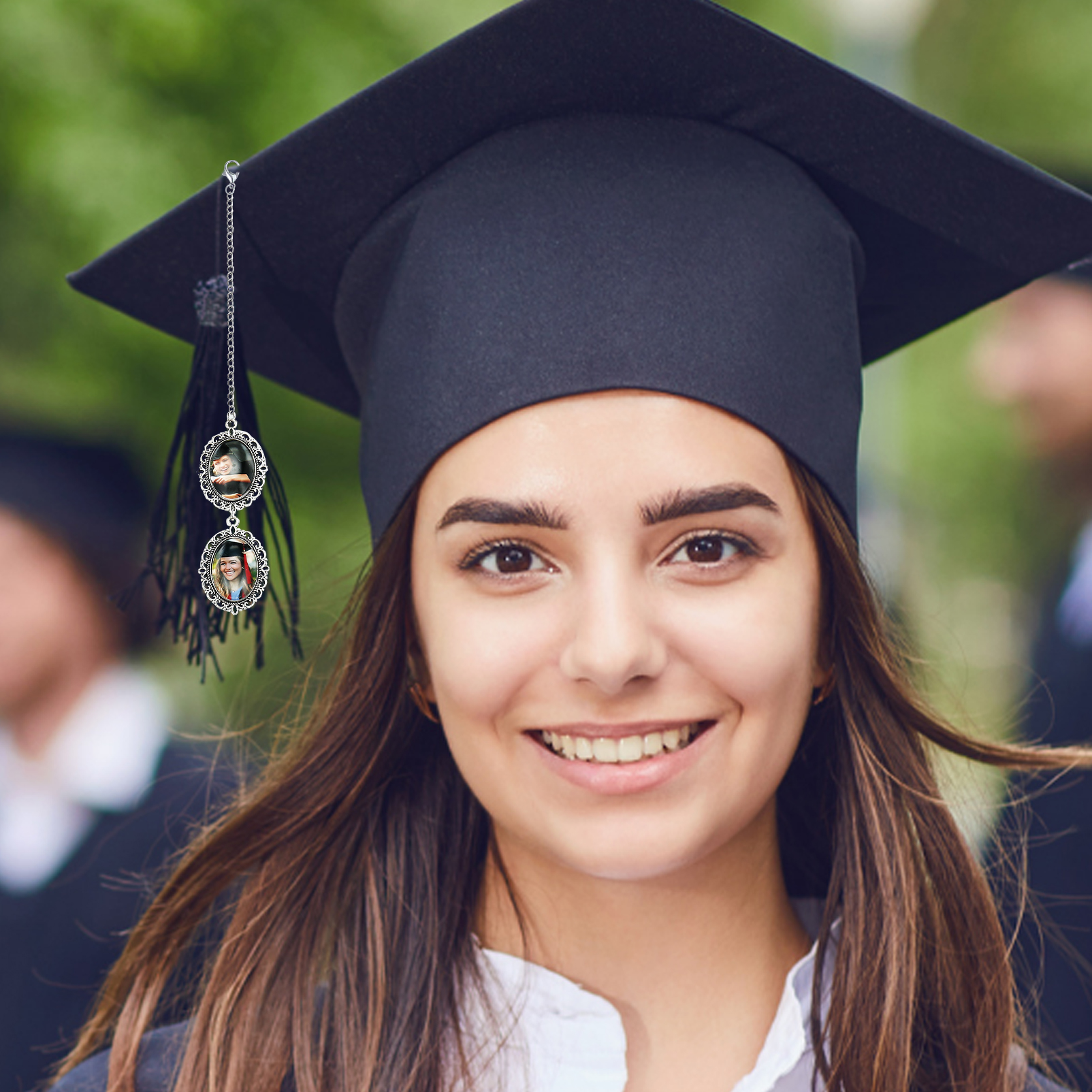 Personalised Custom 2 Photo Pendant, A Special Graduation Gift for Him