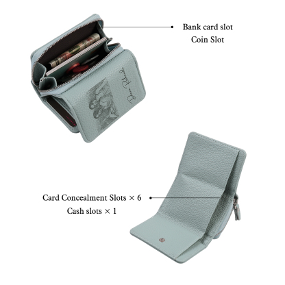 Custom Purse-Personalised Photo Quality Leather Folding Wallet Custom Text Wallet Gift for Her