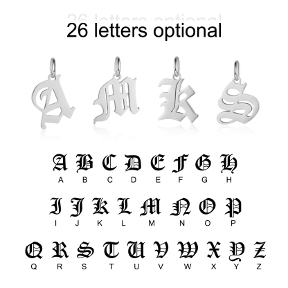Personalised Letter Necklace Classic Jewelry Gift For Her