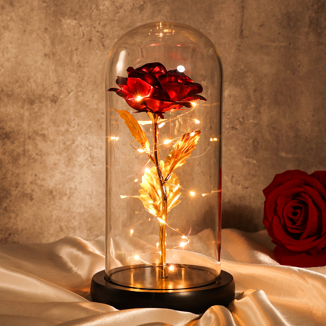 Eternal Glass Dome Rose Night Light Valentine's Day Gifts For Her
