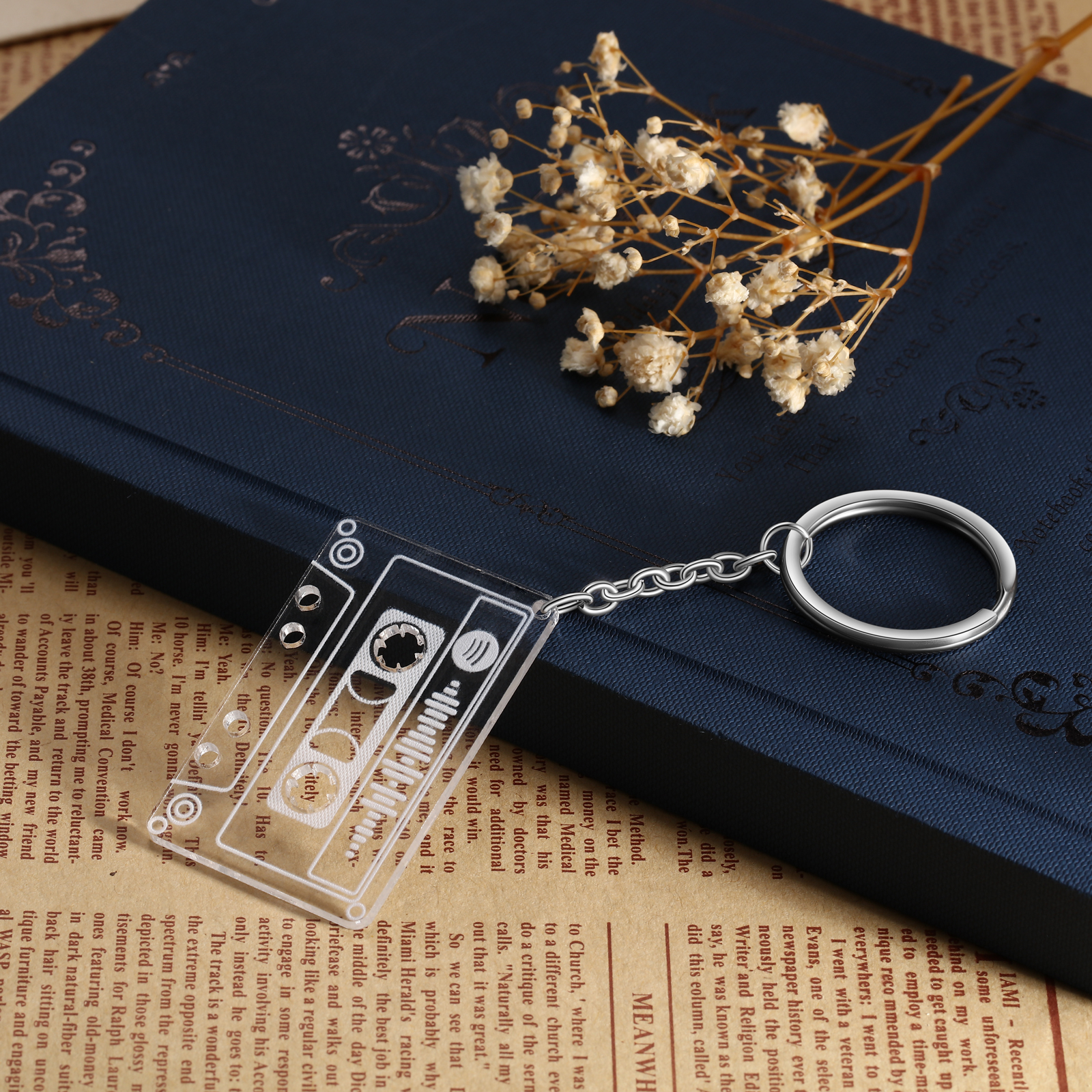 Personalised Music Spotify Code Keychain Gifts For Her