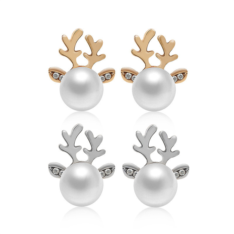 Exquisite Antlers Christmas Earrings for Woman for Girls
